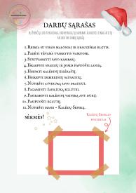 Kalėdų rinkinys: laiškas, atsakymas, darbų sąrašas