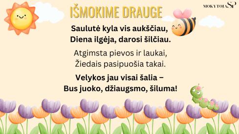 Linksmo šv. Velykų rytmečio