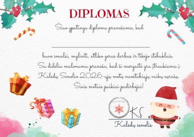 Kalėdinis diplomas