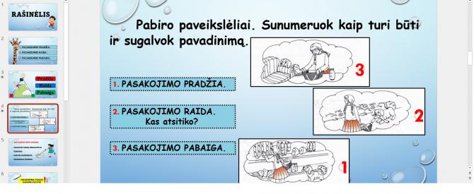 Pasakojimas 2-3 klasei