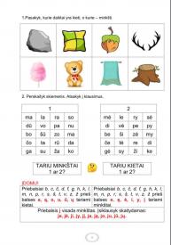 MINKŠTUMO ŽENKLAS - RAIDĖ SLAPUKĖ. Taisyklių ir užduočių sąsiuvinis