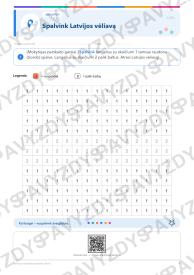 Latvijos nepriklausomybės diena 1-2 kl.: 20 užduočių, SUP, stalo žaidimas ir QR