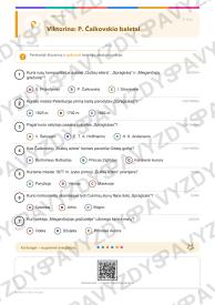 Baletas ir šokio muzika 9-10 kl.: 20 užduočių, SUP, stalo žaidimas ir QR