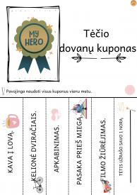 Tėčio dovanų kuponas