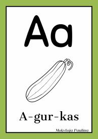 Vaisių ir daržovių kortelės