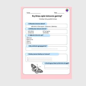 Greitas patikrinimo testas apie gamtą
