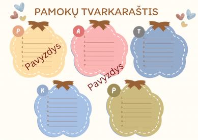 Pamokų tvarkaraščiai 