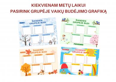 Budėjimo grafikas grupėje