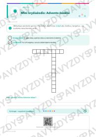 Advento pradžia 3-4 kl.: 20 užduočių, SUP, stalo žaidimas ir QR