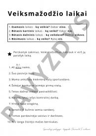 Veiksmažodis 30 lapų