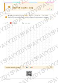 Šv. Cecilijos diena 1-2 kl.: 20 užduočių, SUP, stalo žaidimas ir QR