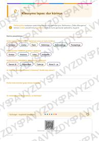 Dur ir moll 5-6 kl.: 20 užduočių, SUP, stalo žaidimas ir QR