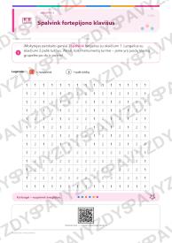 Klavišiniai instrumentai 1-2 kl.: 20 užduočių, SUP, stalo žaidimas ir QR