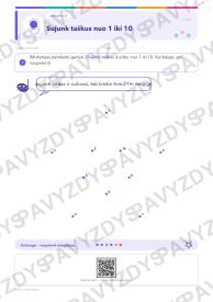 Aukšti ir žemi garsai 1-2 kl.: 20 užduočių, SUP, stalo žaidimas ir QR
