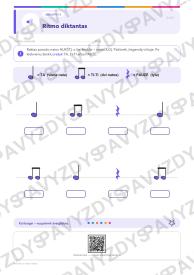 Smuiko ir boso raktai 5-6 kl.: 20 užduočių, SUP, stalo žaidimas ir QR