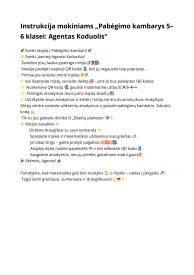 Matematikos pabėgimo kambarys 5-6 klasei