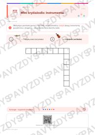 Aukšti ir žemi garsai 3-4 kl.: 20 užduočių, SUP, stalo žaidimas ir QR