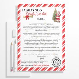Laiškas nuo Kalėdų Senelio ir atsakymas jam.