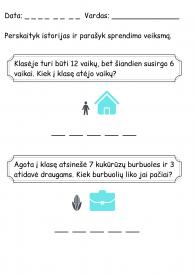 Matematiniai žodiniai uždaviniai