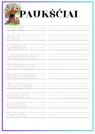 Mokomės rašyti raides ir žodžius II dalis