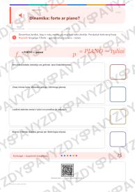 Muzikos rašto ženklai 5-6 kl.: 20 užduočių, SUP, stalo žaidimas ir QR