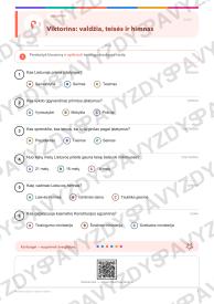 Konstitucijos ir operos diena 5-6 kl.: 20 užduočių, SUP, stalo žaidimas ir QR