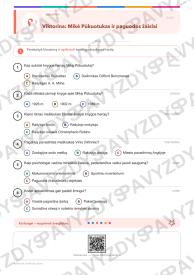 Apkabink meškiuką diena 5-6 kl.: 20 užduočių, SUP, stalo žaidimas ir QR