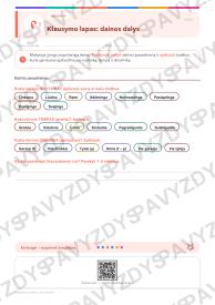 Populiarioji daina ir jos sandara 5-6 kl.: 20 užduočių, SUP, stalo žaidimas ir QR