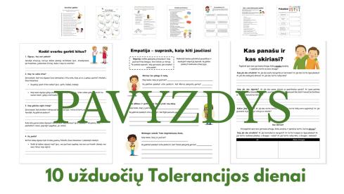 Tolerancijos dienos užduotys pradinukams