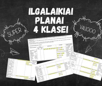 4 klasės ilgalaikiai planai