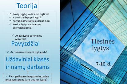 Tiesinės lygtys