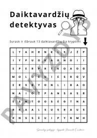 Daiktavardis 45 užduočių lapai