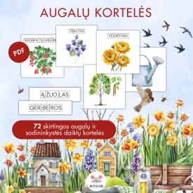 72 AUGALŲ KORTELĖS