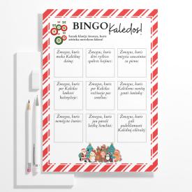 BINGO Kalėdos. Žaidimas.
