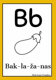 Vaisių ir daržovių kortelės