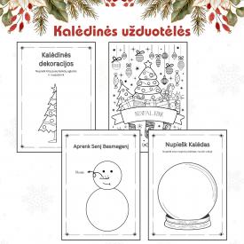 16 lapų Kalėdinių užduotėlių 