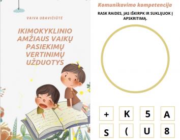 Ikimokyklinio amžiaus vaikų pasiekimų vertinimų užduotys