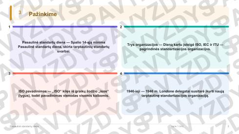 Pasaulinė standartų diena 7-8 kl.: 20 užduočių, SUP, stalo žaidimas ir QR
