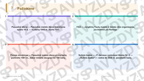 Pasaulinė maisto diena 9-10 kl.: 20 užduočių, SUP, stalo žaidimas ir QR