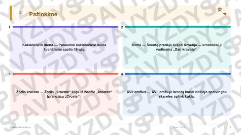 Kaklaraiščio diena 3-4 kl.: 20 užduočių, SUP, stalo žaidimas ir QR