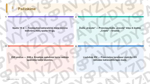 Kaklaraiščio diena 5-6 kl.: 20 užduočių, SUP, stalo žaidimas ir QR