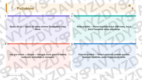 Tarptautinė virėjų diena 1-2 kl.: 20 užduočių, SUP, stalo žaidimas ir QR