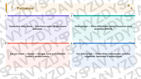 Tarptautinė virėjų diena 3-4 kl.: 20 užduočių, SUP, stalo žaidimas ir QR