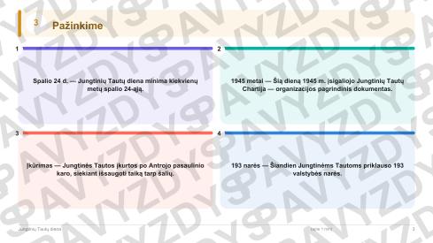 Jungtinių Tautų diena 5-6 kl.: 20 užduočių, SUP, stalo žaidimas ir QR