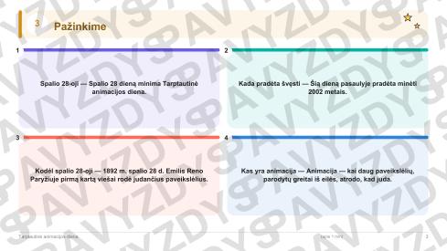 Tarptautinė animacijos diena 1-2 kl.: 20 užduočių, SUP, stalo žaidimas ir QR