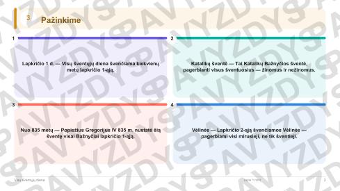 Visų šventųjų diena 5-6 kl.: 20 užduočių, SUP, stalo žaidimas ir QR