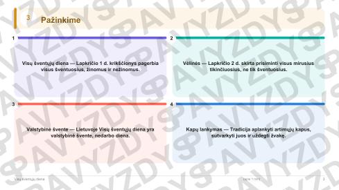 Visų šventųjų diena 9-10 kl.: 20 užduočių, SUP, stalo žaidimas ir QR