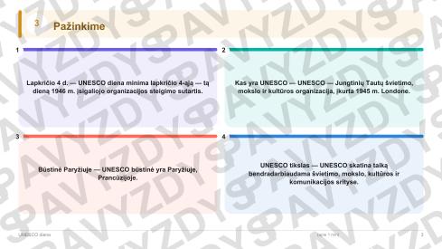 UNESCO diena 5-6 kl.: 20 užduočių, SUP, stalo žaidimas ir QR