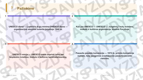 UNESCO diena 7-8 kl.: 20 užduočių, SUP, stalo žaidimas ir QR