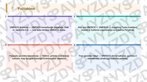 UNESCO diena 9-10 kl.: 20 užduočių, SUP, stalo žaidimas ir QR